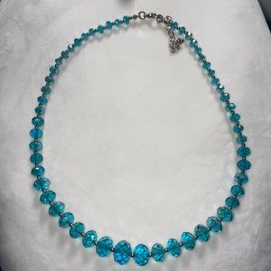 Never worn blue and silver necklace